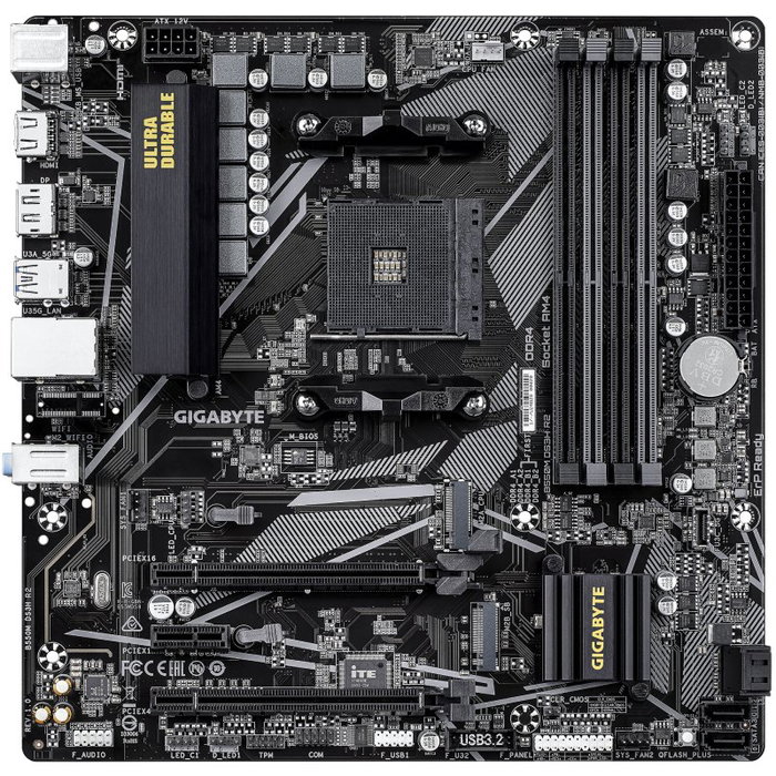 Gigabyte B550M DS3H R2 Micro ATX con Chipset AMD B550 y Socket AM4